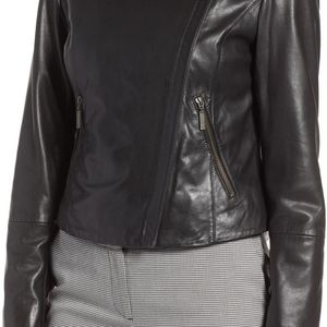 Size medium halogen leather jacket